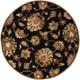 preview thumbnail 11 of 13, Livabliss Caper Handmade Floral Wool Area Rug Black - 6' Round