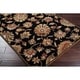preview thumbnail 6 of 13, Livabliss Caper Handmade Floral Wool Area Rug Black - 9'9" Square
