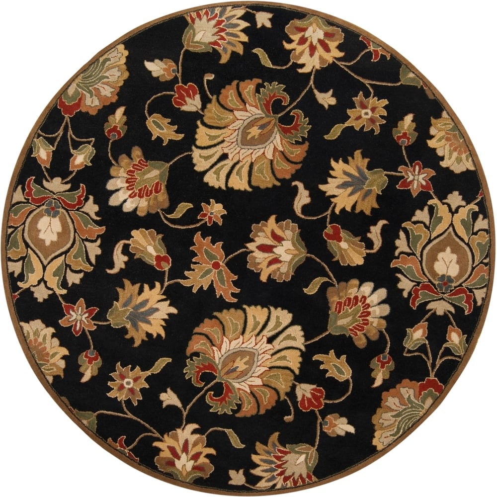 Livabliss Caper Handmade Floral Wool Area Rug