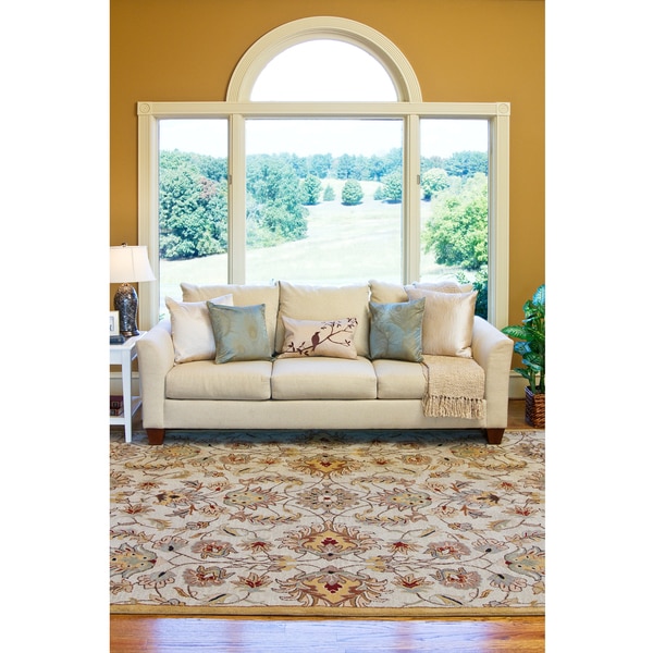 Hand-tufted Stage Gold Wool Area Rug (5' x 8')