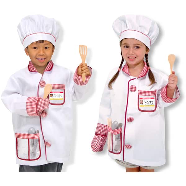 slide 2 of 7, Melissa & Doug Chef Role Play Costume Set