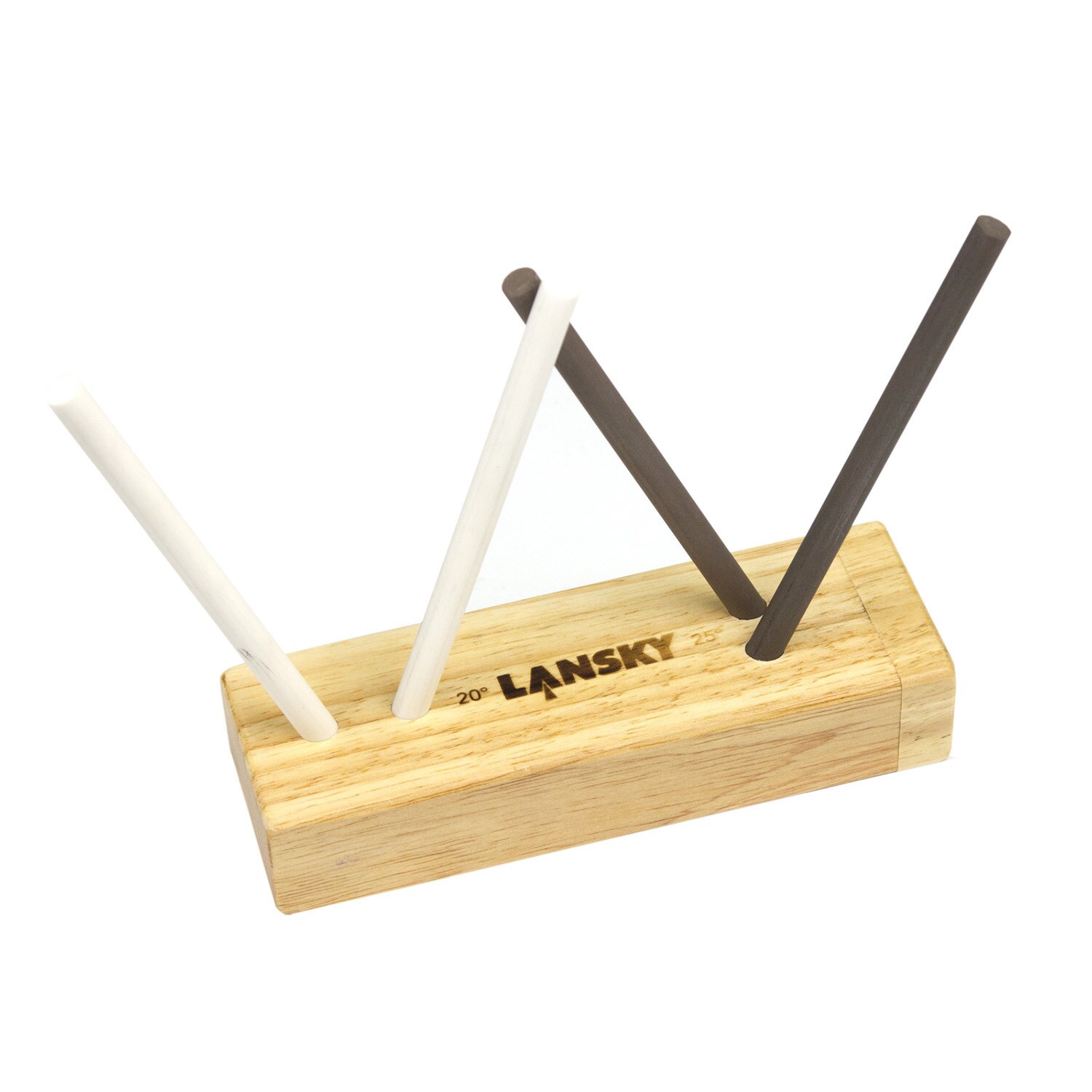 Lansky Sharpeners Deluxe Turnbox Crock Stick Sharpener, 2 Medium/2 Fine Rod  