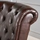 preview thumbnail 8 of 7, Oversized Tufted Hazelnut Brown Leather Club Chair - 37.00" L x 35.25" W x 38.00" H