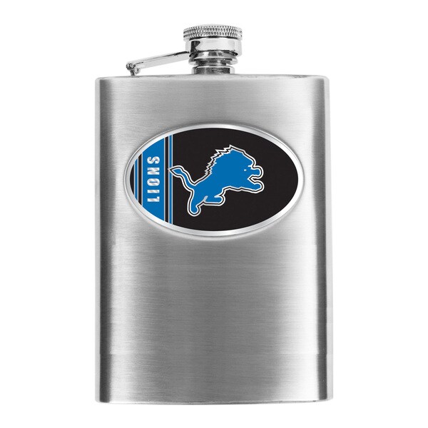 NFL Detroit Lions 8-oz Stainless Steel Hip Flask