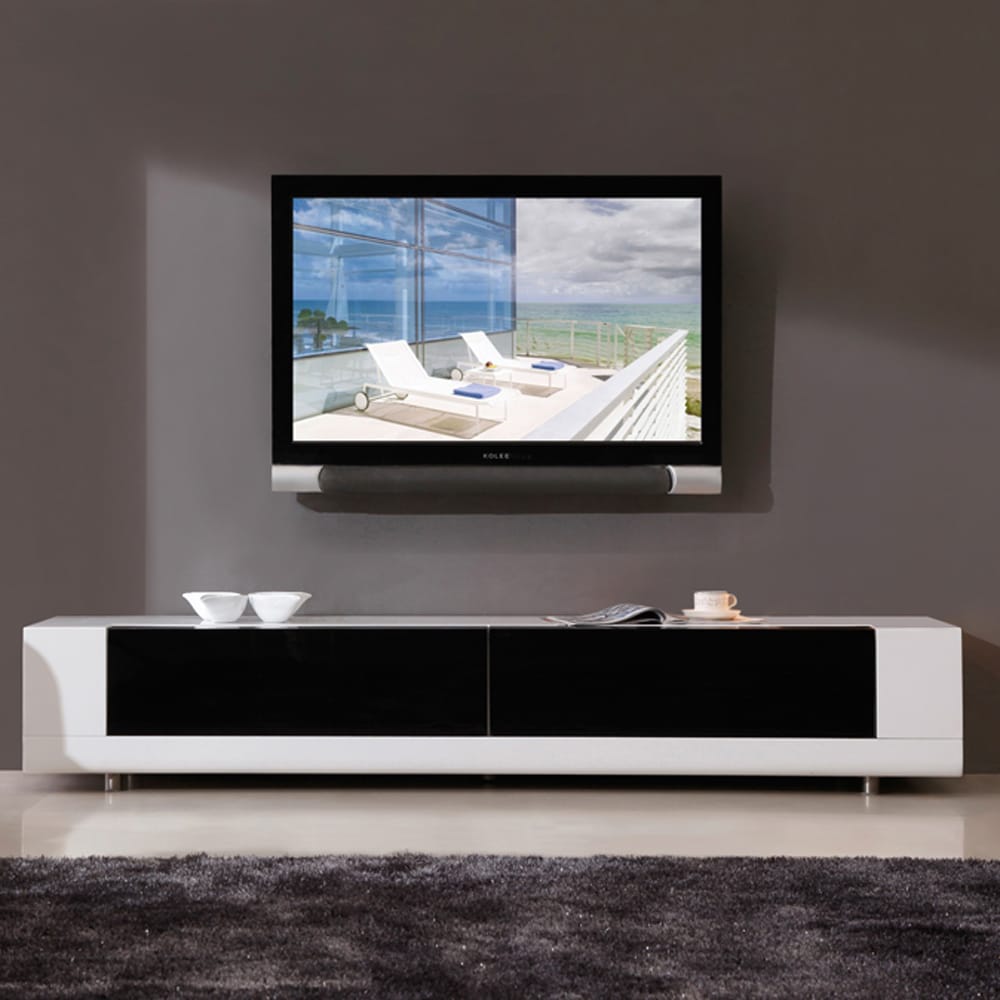 Roma White 2 drawer Tv Stand