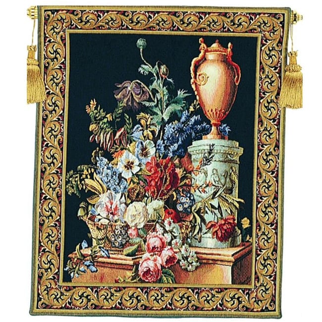 Shop Fleurs Jardin Decorative European Tapestry Wall Hanging On Sale
