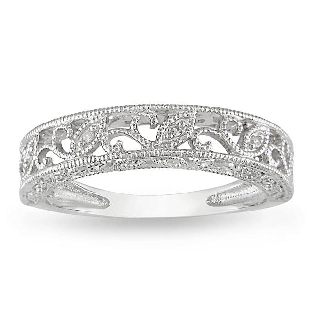   Womens 1/10ct TDW Diamond Wedding Band (H I, I2 I3)  