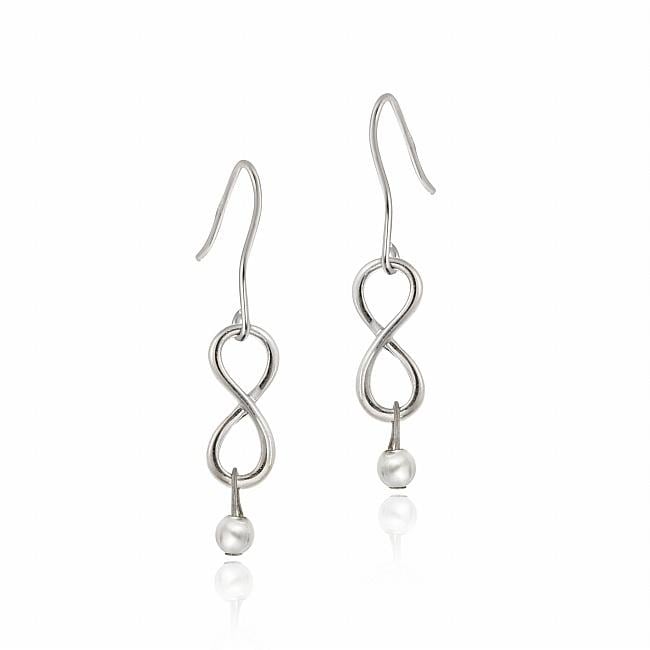 Mondevio Sterling Silver Infinity Dangle Earrings Mondevio Sterling Silver Earrings