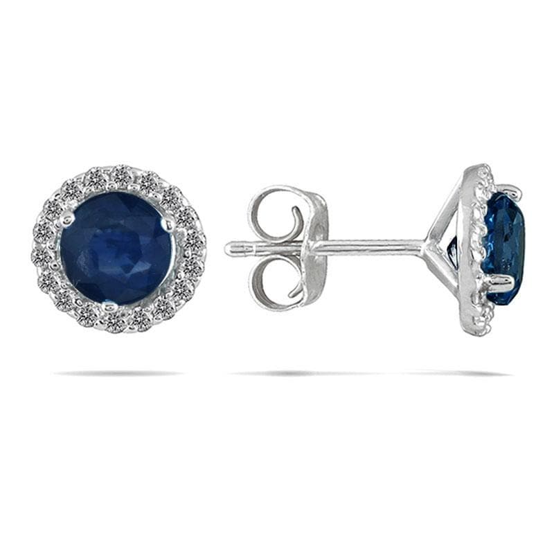Shop Marquee Jewels 14k White Gold and Sapphire 1/5ct TDW Diamond ...