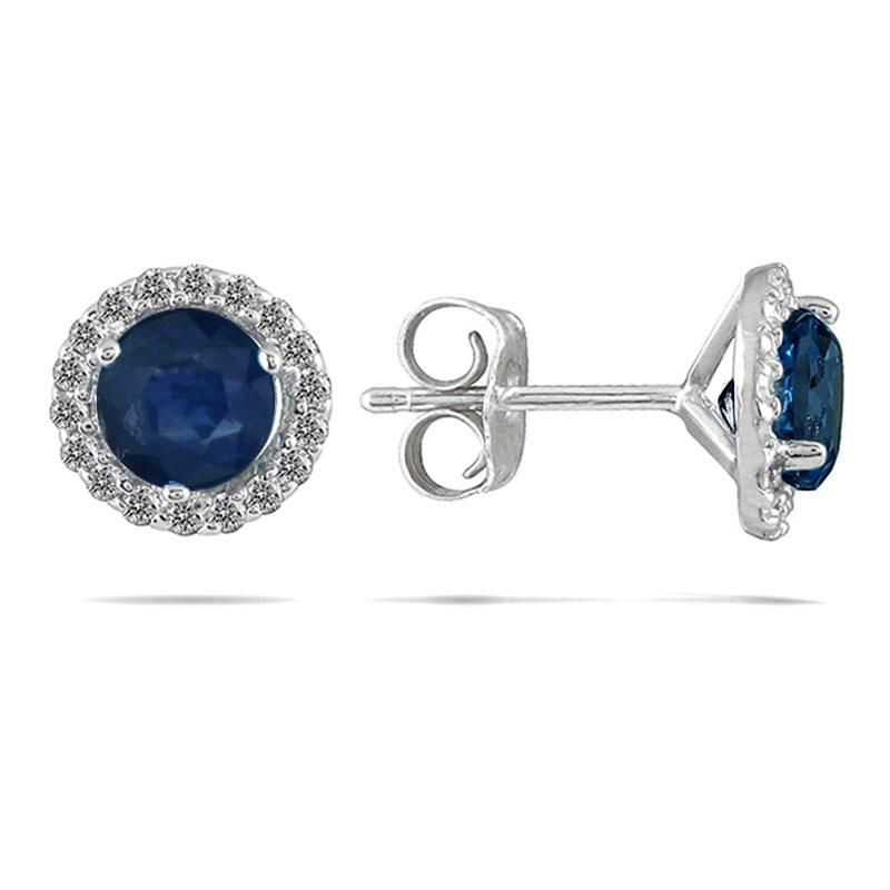 Shop Marquee Jewels 14k White Gold and Sapphire 1/5ct TDW Diamond ...