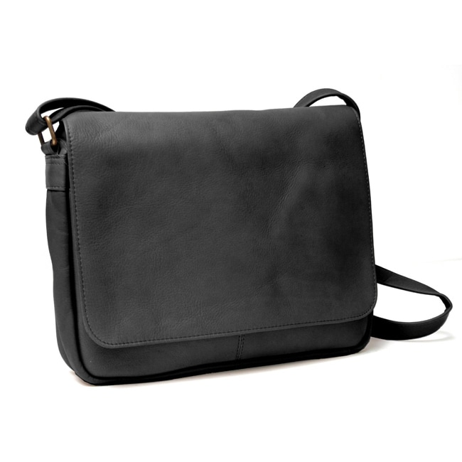 Shop Royce Leather Vaquetta Flap-over Messenger Bag - Free Shipping ...