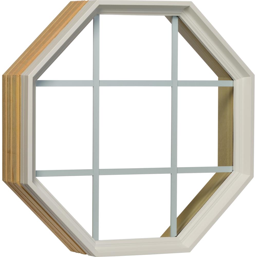 Century White Clad Fixed Clear Gbg Insulated Glass Octagon Window