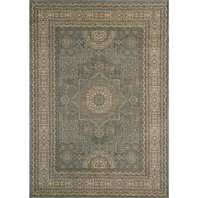 Preston Blue Tabriz Rug (2 X 3)