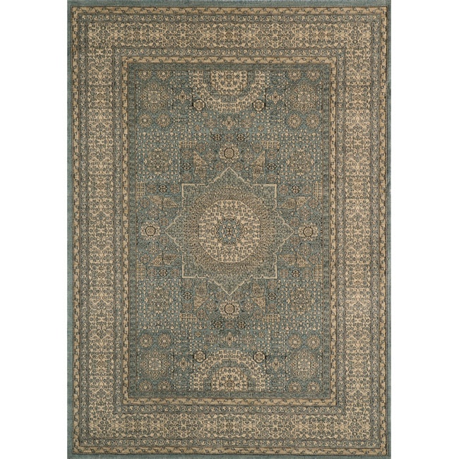 Preston Blue Tabriz Rug (710 X 910)