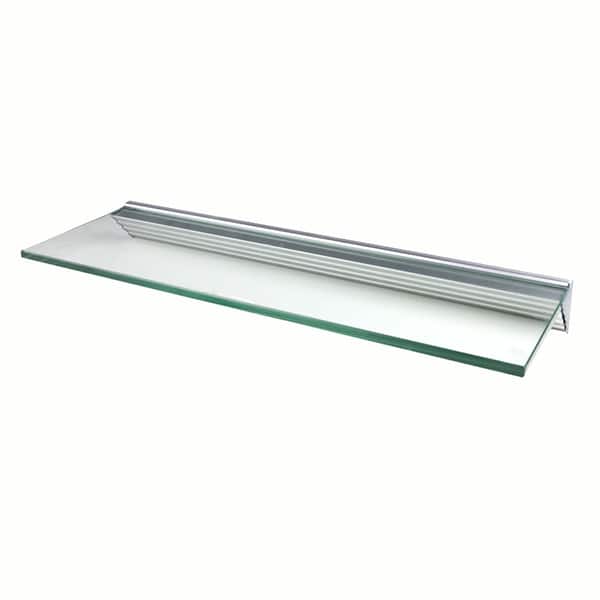 Glacier 36x12-inch Clear Glass Shelf Kits (Pack of 4) - Overstock - 5902553