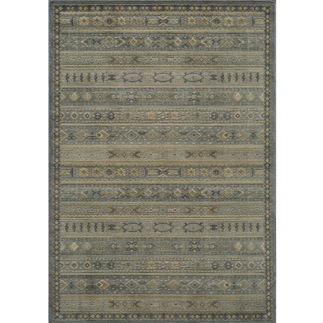 Preston Blue Gabbeh Rug (53 X 76)