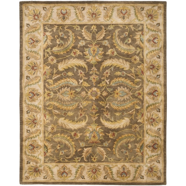 Safavieh Handmade Heritage Timeless Traditional Green/ Beige Wool Rug (8'3 x 11')