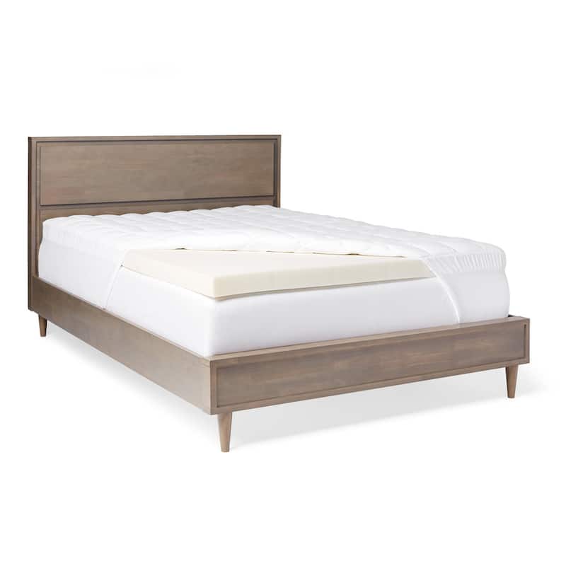 Slumber Solutions 3-inch Memory Foam and 1.5-inch Fiber Mattress Topper