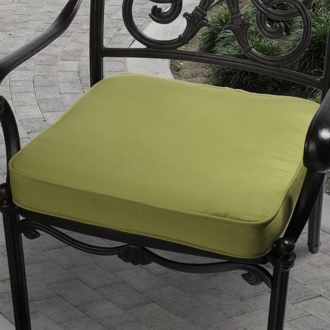 Clara 19-inch Outdoor Green Cushion Made with Sunbrella