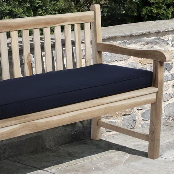 navy blue outdoor bench cushion