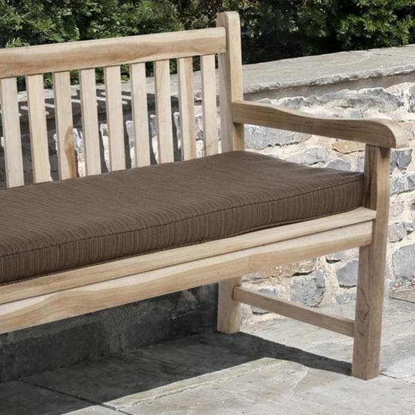 Shop Clara 60-inch Indoor/ Outdoor Textured Brown Bench ...