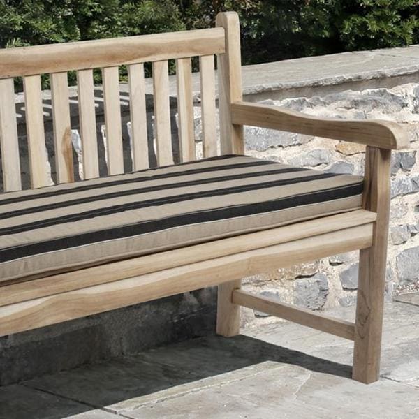 striped outdoor bench cushion