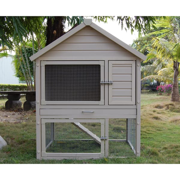 Barrington Townhouse Rabbit Hutch Overstock 5903751