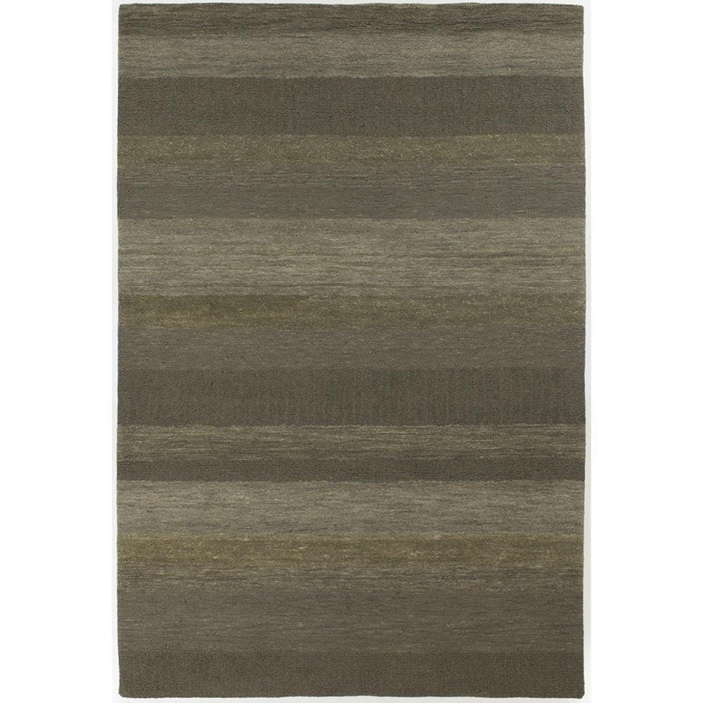 Hand tufted Mandara Green New Zealand Wool Rug (4 X 6)