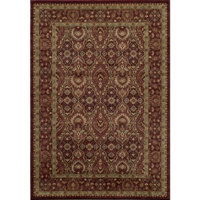 Preston Red Garden Rug (53 X 76)