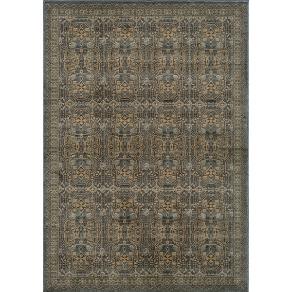 Preston Blue Agra Rug (3'11 x 5'7) Free Shipping Today Overstock