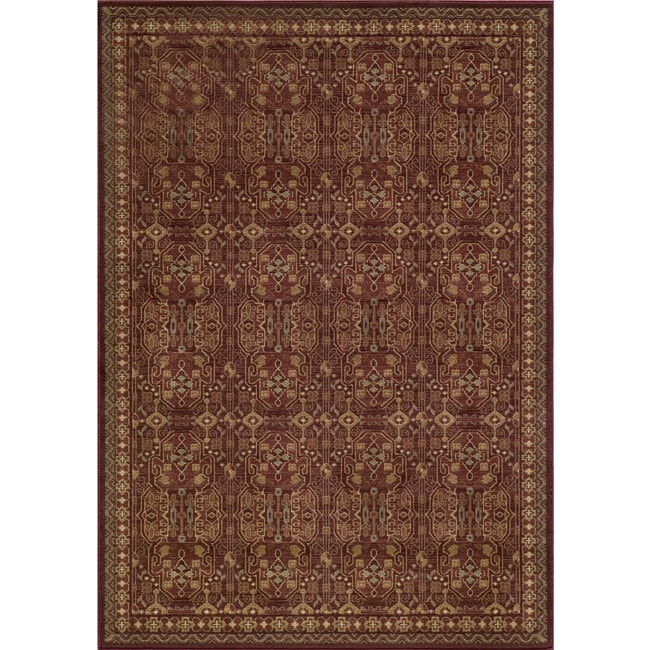 Preston Red Agra Rug (53 X 76)