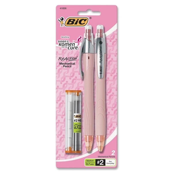 Shop Pink BIC Pink Ribbon ReAction Mechanical Pencil 0.7mm Free