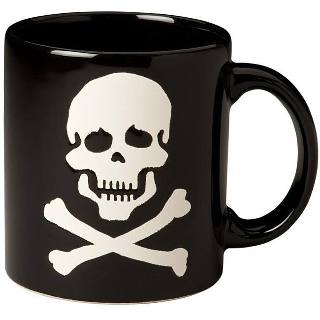 Waechtersbach Black Skull Mugs (Set of 4)