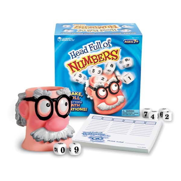 slide 1 of 1, Learning Resources Head Full of Numbers Math Game - Multi