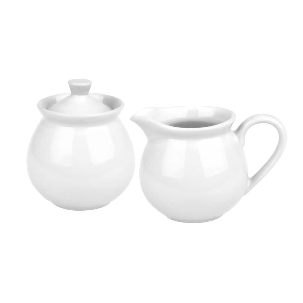 Waechtersbach Fun Factory II White Creamer and Sugar Set