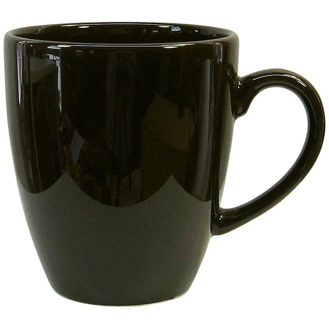 Waechtersbach Fun Factory Black Jumbo Cafelatte Cups (set Of 4)