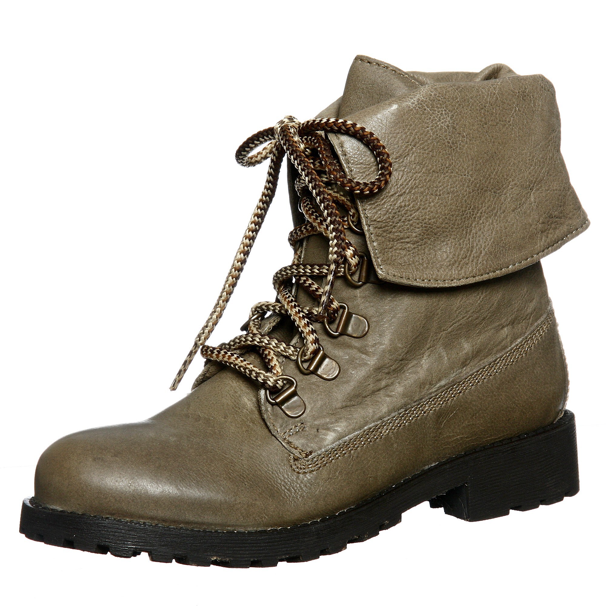 Taupe Combat Boots 