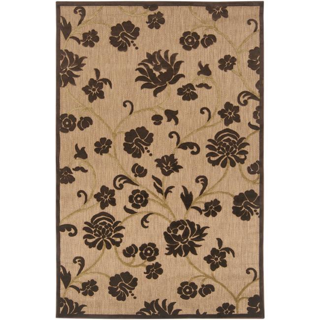 Woven Brighton Natural Indoor/outdoor Floral Rug (88 X 12)