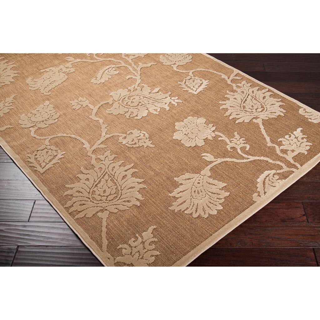Woven Brookline Indoor/Outdoor Floral Area Rug - 2'6" x 7'10" Runner/Surplus