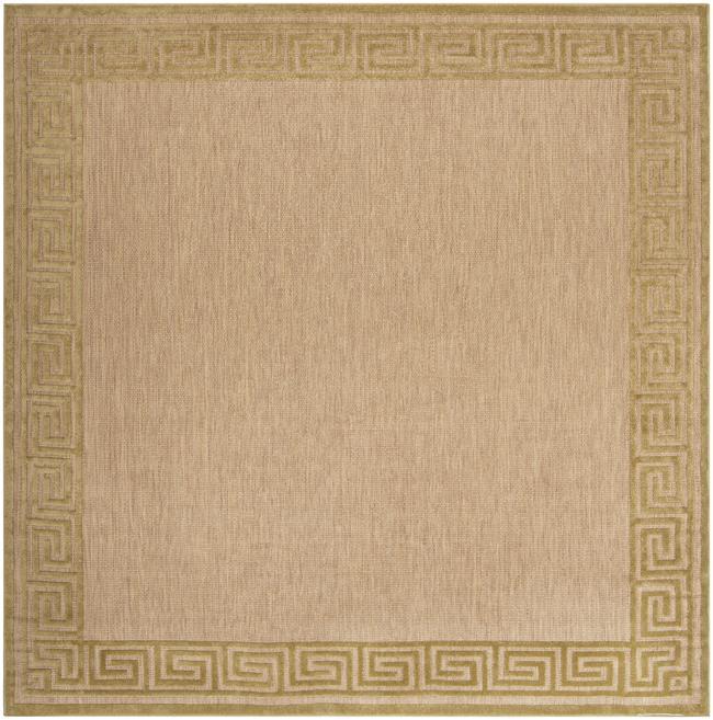 Woven Charlestown Indoor/outdoor Geo Border Rug (76 Square)