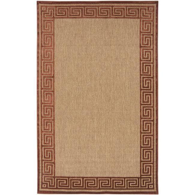 Woven Allston Indoor/outdoor Geo Border Rug (39 X 58)