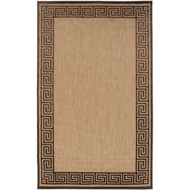 Woven Newbury Indoor/outdoor Geo Border Rug (5 X 76)