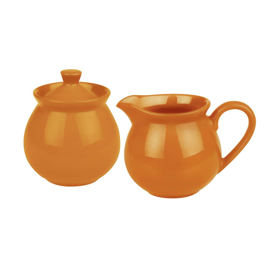 Waechtersbach Fun Factory Orange Creamer and Sugar Set