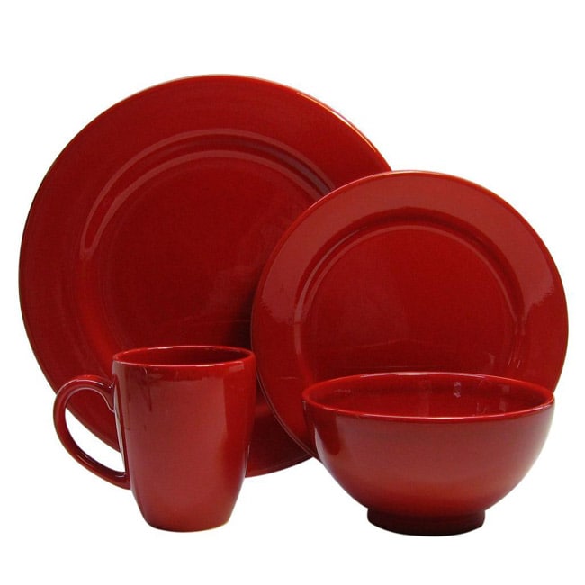 Waechtersbach Fun Factory Red 4 piece Place Setting