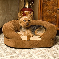 Soft Touch Tan Rhino Tufted Euro Cuddler Pet Bed - 13867169 - Overstock ...