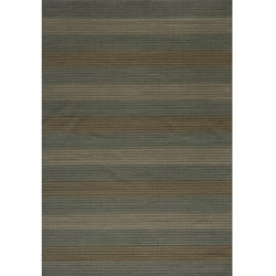 Illusion Stripe Blue Rug (9'3 x 12'6) 7x9   10x14 Rugs