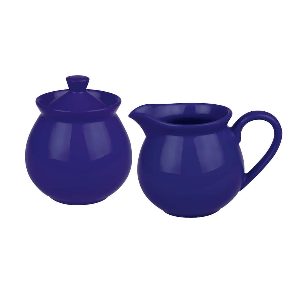 Waechtersbach Fun Factory Royal Blue Creamer and Sugar Set