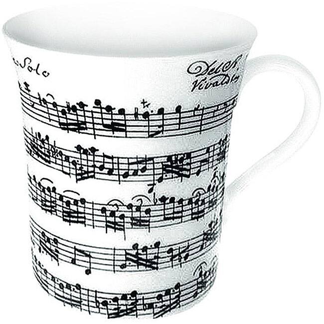 Konitz Vivaldi Libretto White Mugs (Set of 4)