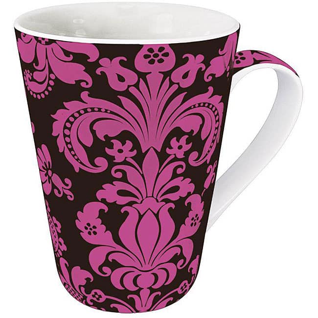 Konitz Rocaille Pink Mugs (Set of 4)