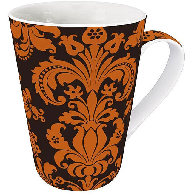 Konitz Rocaille Orange Mugs (Set of 4)